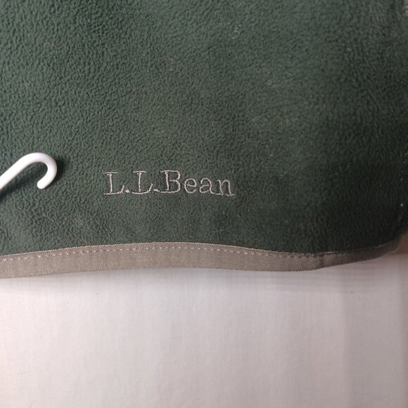 L.L. Bean Mens Fleece Full-Zip Vest Size Large Lightweight Outdoor Layer Green/G - Picture 7 of 16